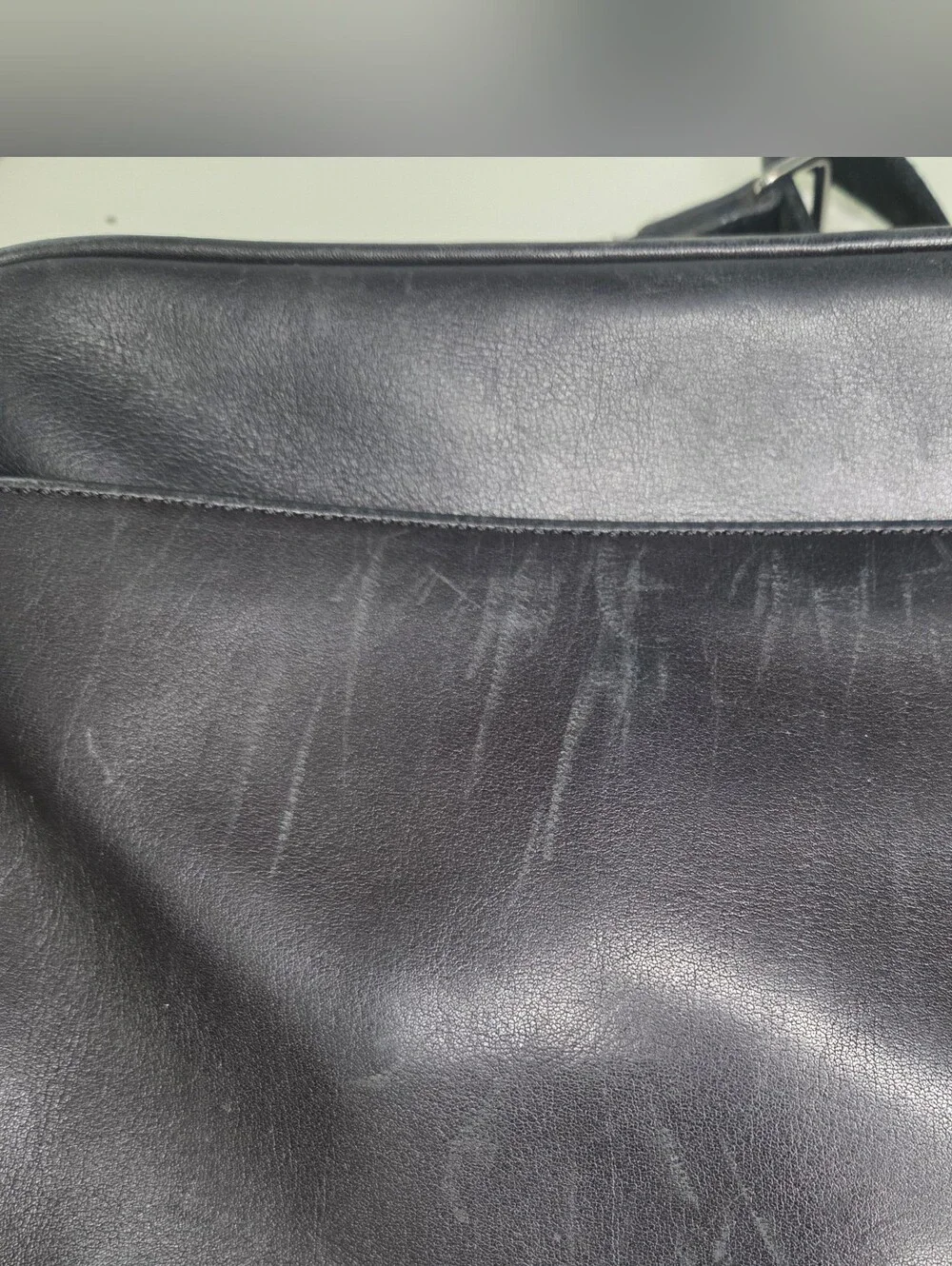 Coach Black Leather Laptop Bag Brief Case